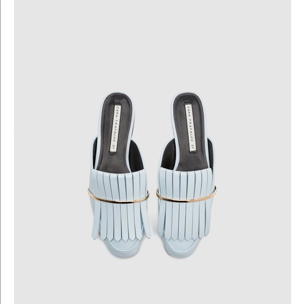 Zara leather mules